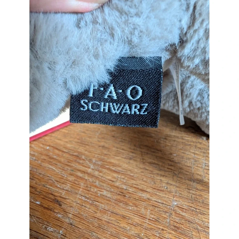 FAO Schwarz Plush Elephant Gray Floppy Stuffed Animal 2020 15 inch